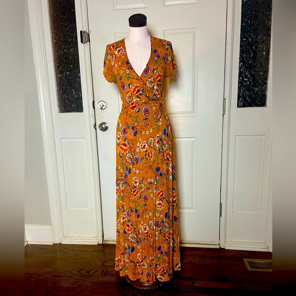 Patrons of peace size small Maxi dress! Boho Gypsy style